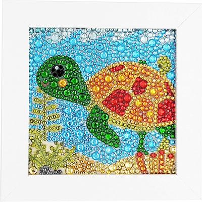 China Wholesale ECO 2021 Sea Turtle 5d Diamond Painting For Kids Diamond Painting With Frame 15*15cm for sale