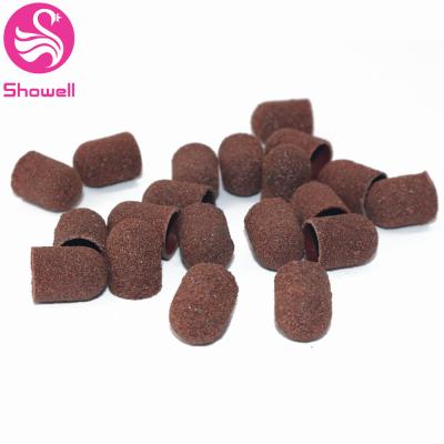 China Free Sample Good Quality Easy Sanding Cap For Manicure Pedicure Nail #80 #120 #180 240# for sale