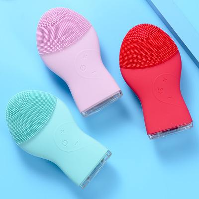 China 2021 DEEP CLEANSING Silicone Face Wash Brush Face Cleaner Exfoliating for sale