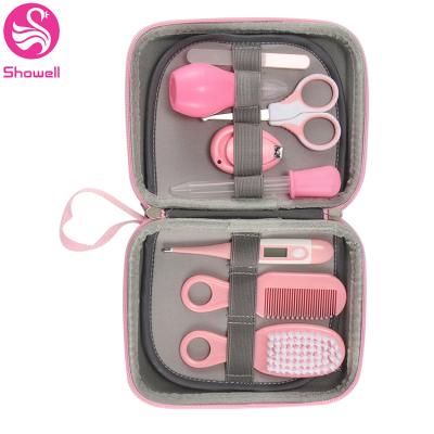 China Fashionalbe Baby Care Kit Set 8pcs Baby Growth Products Safety Healthy Set with Bag Baby Nail Clipper Set for sale