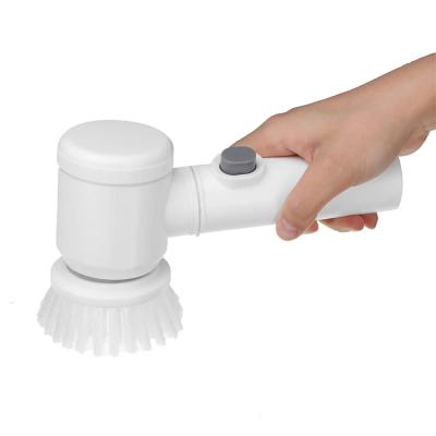 China Electric Roller Cleaning Brush Household 5-in-1 Cleaning Brush Bathtub Wash Brush for sale