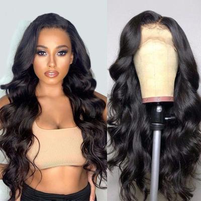 China Body Wave HD Lace Front Human Hair Transparent Swiss Lace Wigs Full Lace Wigs For Black Women for sale