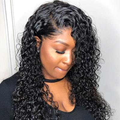 China Bob Spanish Curl 13*4 Lace Front Wet Wave Human Hair Wigs Pre Plucked Hairline for sale