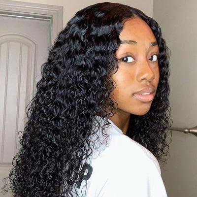 China Jerry Curl Jerry Curly Transparent Lace Front Human Hair Wigs HD Unprocessed Full Lace Wigs For Black Women for sale