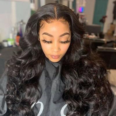 China Body Wave 13*6 Lace Front Human Hair Wigs Glueless Brazilian Virgin Hair Full Lace Wigs With Baby Hair for sale