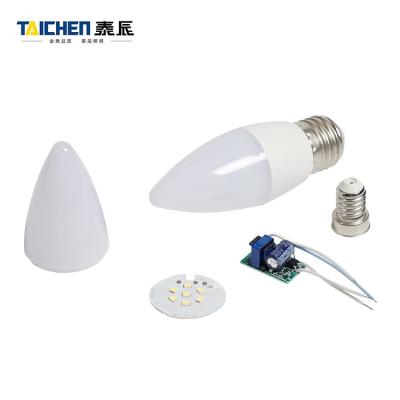 China Factory price SKD residential/home/indoor hotel decoration indoor lighting plastic clad aluminum 6w led bulb lights strong housing for sale