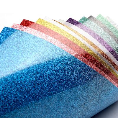 China Wholesale Eco-fridendly Korea Best Quality Washable Htv Glitter Film Transfer Heat Adhesive Htv Glitter Vinyl Iron Rolls Sticker On Rainbow Sheets for sale