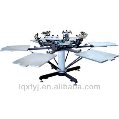 China Fabric Printer Manual 6 Color 6 Station T-shirt Screen Printing Machine For Sale for sale