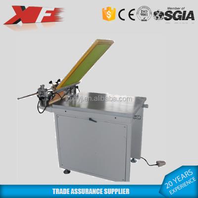 China Manual card printer screen printing press table / one color screen printing machine for sale