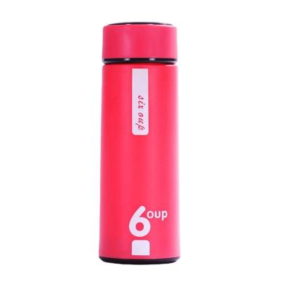 China Large Capacity 450ml Capacity Drinking Bottle Student Double Wall Cup Portable Outdoor Traveling Straight Insulated Glass Bottle for sale