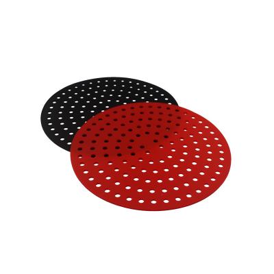 China Viable Kitchen Reusable Silicone Air Fryer Liners Air Fryer Accessories Non Stick Silicone Air Fryer Accessory Liners for sale