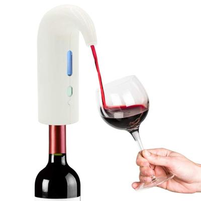 China Viable Rechargeable Portable One Touch Wine Aerator USB Pourer Automatic Wine Decanter Dispenser Pump for sale