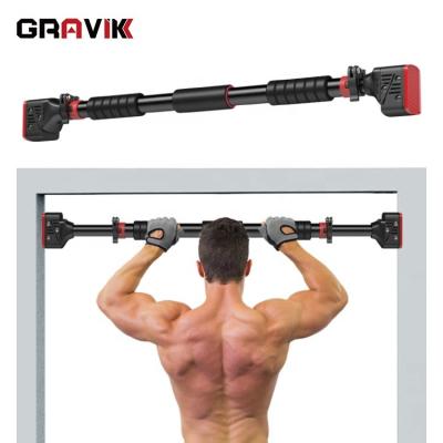 China 2021 Portable New Gym Workout Steel Adjustable Home Door Way Chin Push Up Pull Up Training Bar for sale