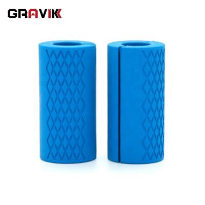 China Suitable for 25mm new fashion factory direct sale non-slip silicone hand grip for dumbbell cover Barbell grip for sale