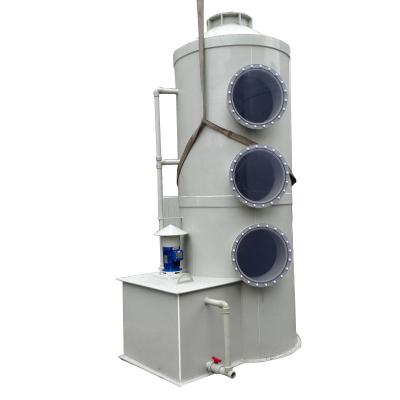 China Paint room pp scrubber swirl jet purification tower cyclone wet plate tower for sale