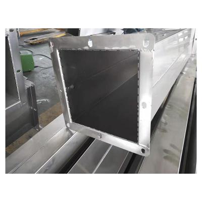 China Stainless Steel Industrial Air Ventilating Square Duct / Pipe for sale