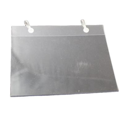 China supermarket plastic label holder for hanging 100*200mm for sale