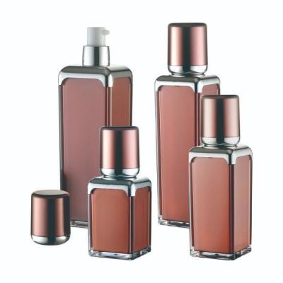 China JL-LB303 Square Lotion Bottle 15ml 30ml 50ml 100ml Cosmetic Packaging Bottle for sale