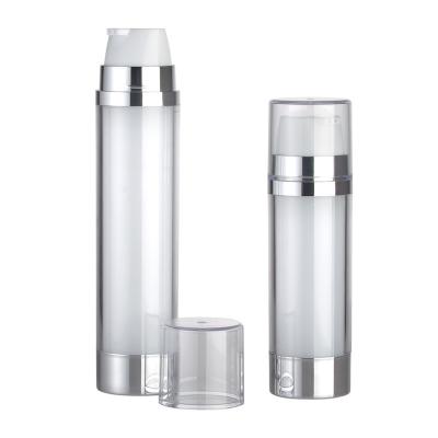 China JL-AB315B 20ml×2 30ml×2 Dual Chamber Lotion Bottle  with Single Actuator Double Nozzle for sale