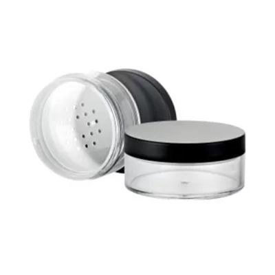 China JL-PC105 Plastic Compact Case 30g Blusher Container With Sifter Powder Jar for sale