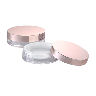 China JL-PC108B Compact Case 10g Blusher Container Powder Case Custom Size Pressed Powder Makeup Press Powder for sale