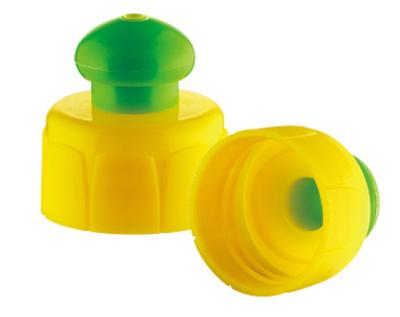 China JL-CP103E PP Plastic Cap 28 410 Plastic Push Pull Water Bottle Caps Push Pull Top Cap for Bottle for sale