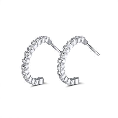 China RINNTIN SE264 CLASSIC Wholesale Korean Stud Earrings 925 Sterling Silver Hoop Earrings For Women for sale