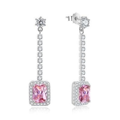 China RINNTIN SE333 Fashion Earring Romantic Jewelry Diamond Crystal CZ 925 Sterling Silver Drop Earrings For Women for sale