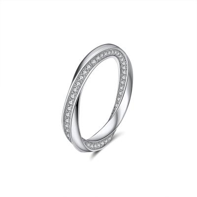 China RINNTIN Nickel Free SR253 Customized Designer Women Men Jewelry Wholesale 925 Sterling Silver Wedding Eternity Ring Band for sale