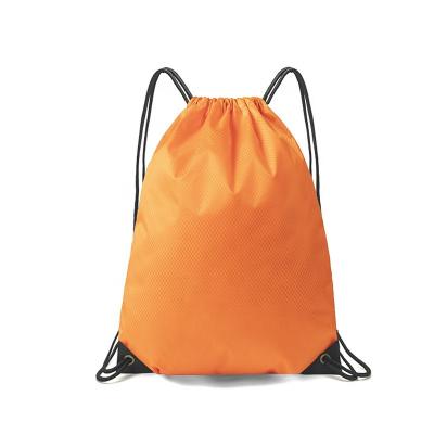 China Waterproof Strong Drawstring Drawstring Backpack Bag Custom Polyester Drawstring Bag for sale