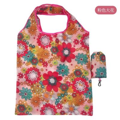 China 36 Patterns Eco - Friendly Foldable Printing Design Portable Reusable Shopping Grocery Bags for sale