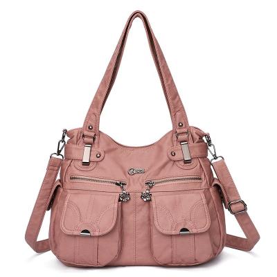 China PORTABLE Soft PU Leather Multi-pocket Women Hobo Shoulder Bags Purses and Handbags for sale