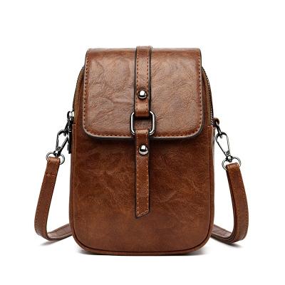 China New Fashion PU Leather Women's Sling Hand Phone Bag Fashion Shoulder Cell Phone Bags for sale