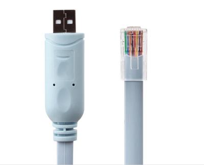 China Blue USB COMPUTER To Serial Console Rs232 Rollover Cable For Rj45 Routers for sale