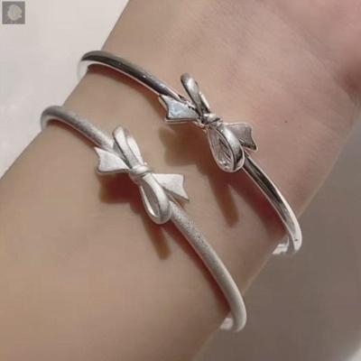 China Other New Fashion Jewelry Bow Bracelet For Kids Ladies Copper Silver Plated for sale