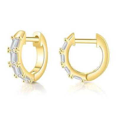 China New Fashion Office/Career Jewelry Rectangular Earrings Women's Round Earrings Women's Zircon Diamond Earrings for sale