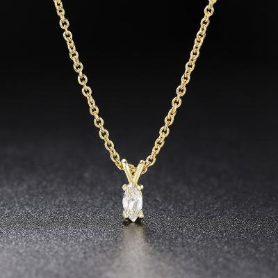 China The Pendant Necklace Other New Horse Eye Zircon White Micro-inlaid Single Single Necklace Women for sale