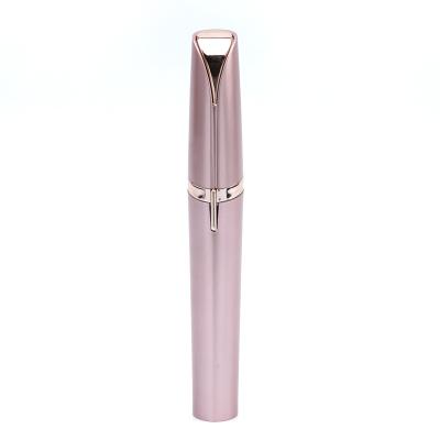 China Portable Stainless Steel Beauty Care ABS Material Lady Battery Operated Electric Eyebrow Trimmer for sale