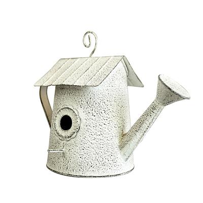 China French Garden Pendant Decor Retro Farmhouse Kettle Craft Antique Aviary Metal Decorative Styling Style for sale