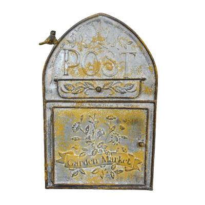 China Durable Metal Mailbox Butizone Storage Mailbox For Letting Message Farmhouse Mail Decoration Opens Outdoor Mailbox for sale