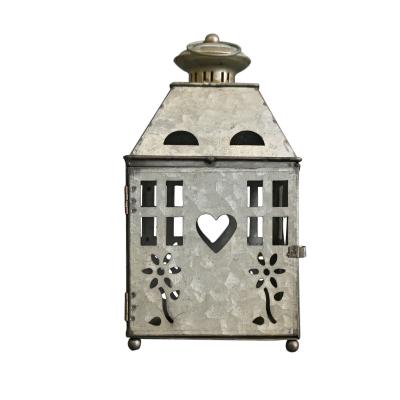 China Wedding Stage Decoration Vintage Decor Iron Candle Lantern Wrought Iron Candle Holder Garden Home Decor for sale