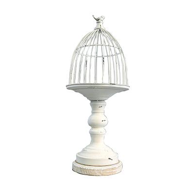 China White Europe Birdcage Decoration Vintage Metal Sconce Balcony Garden Corridor for sale