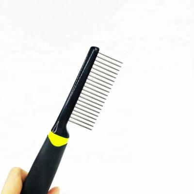 China Viable Factory Grooming Massage Cat Hair Removal Stainless Steel Pet Cleaning Comb for sale