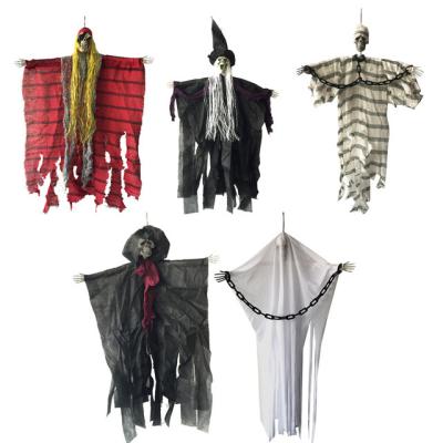 China Halloween Creepy Hanging Haunted House Bar Decoration Horror Hanging Ghost Halloween Hanging Decoration for sale