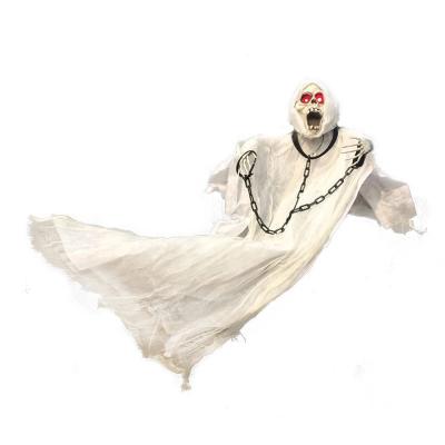 China Hot Selling Posable Halloween Party Event Ghost White Light And Yard Sound Outdoor Screaming Decoration for sale