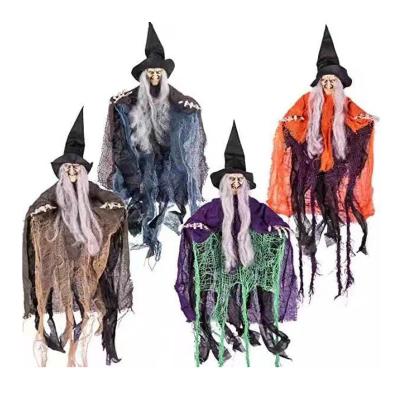 China Halloween Decoration 3ft Creepy Creative Skeleton Hanging Witch Ghost for sale