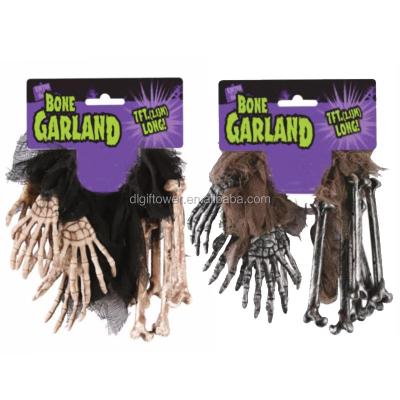 China Plastic Halloween Party Halloween Bone Garlands For Outdoor Halloween Decoration for sale