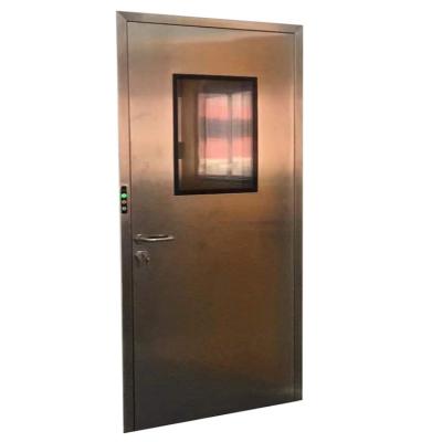 China Decoration GMP Standard Swing Stainless Steel Clean Room Door for sale