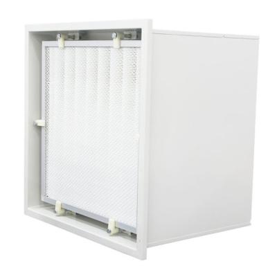 China Clean Room CE H13 H14 Standard Supply Air HEPA Filter Box For Cleanroom for sale