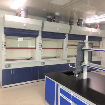 China ISO standard industrial laboratory acid and alkali resistant fume hood for sale